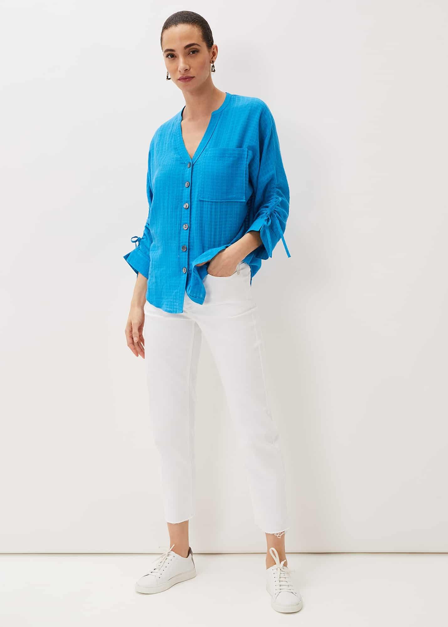 Savvy Check Blouse