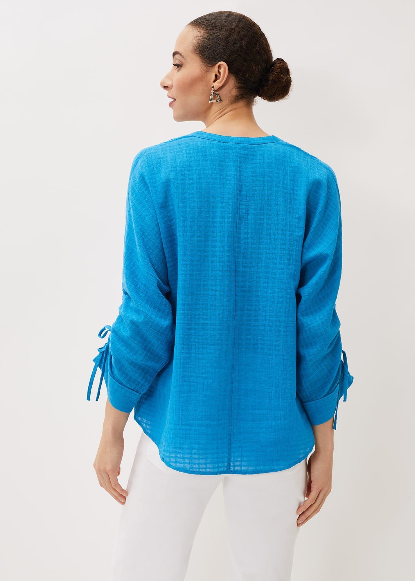 Savvy Check Blouse