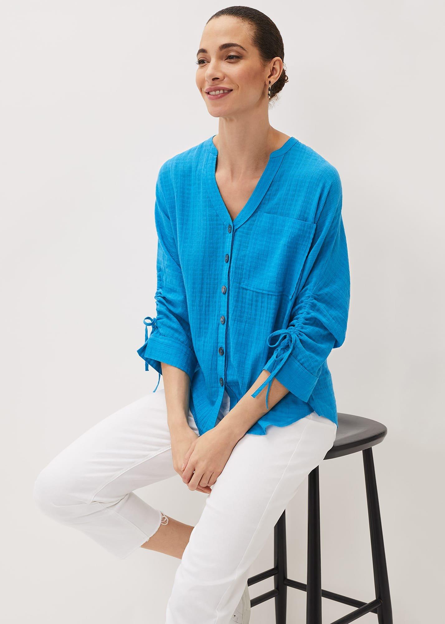 Savvy Check Blouse