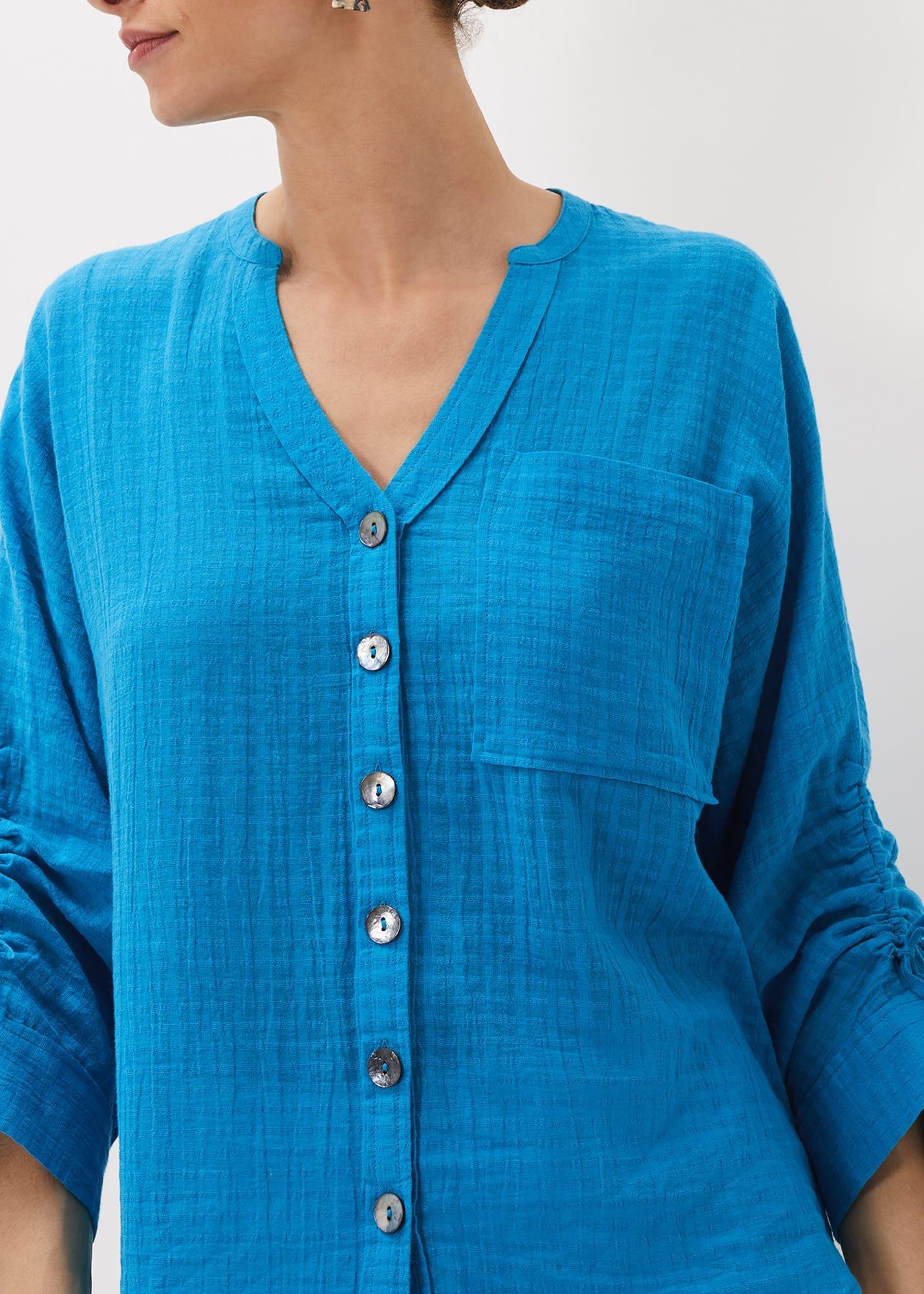 Savvy Check Blouse