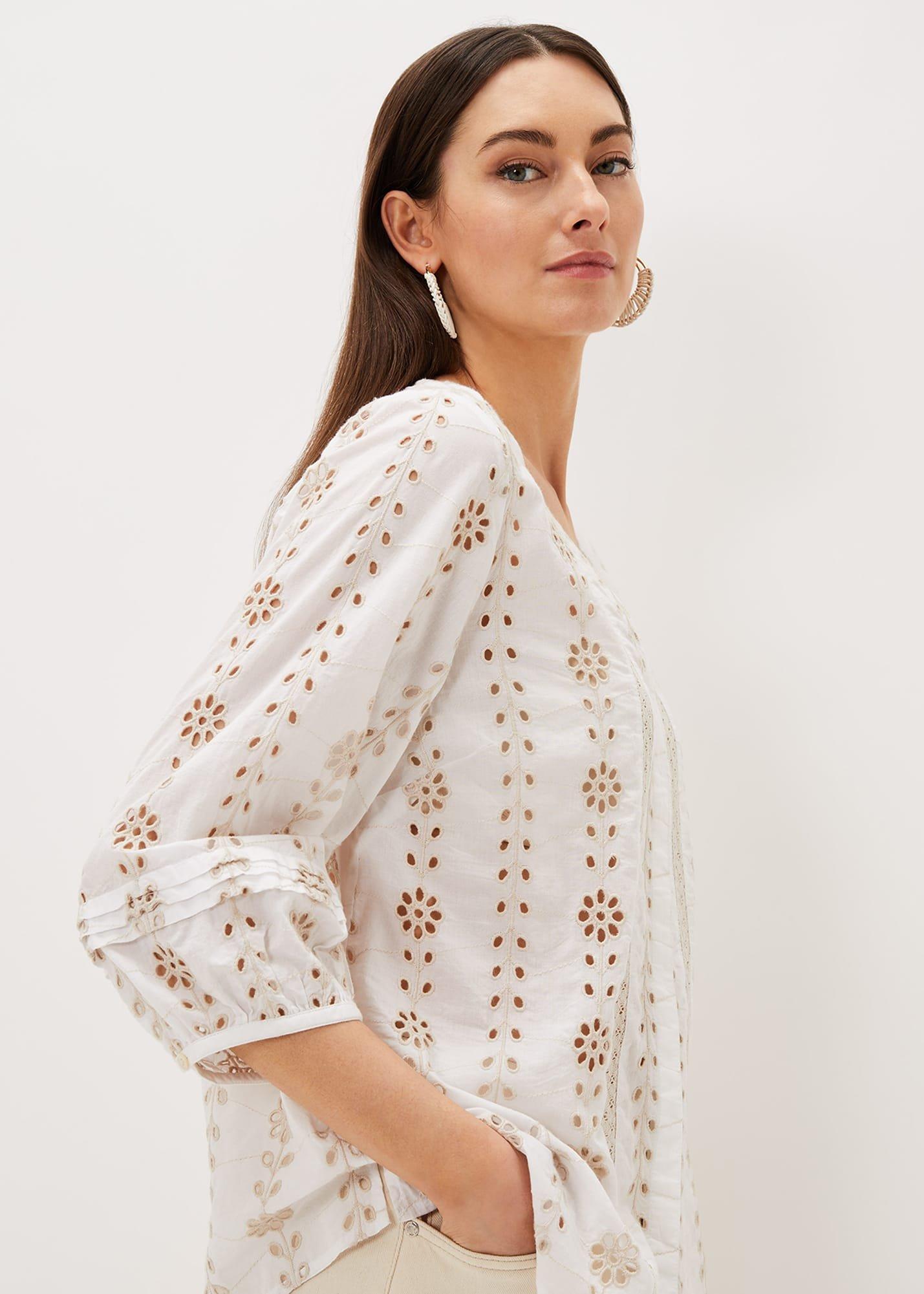 Caela Broderie Blouse