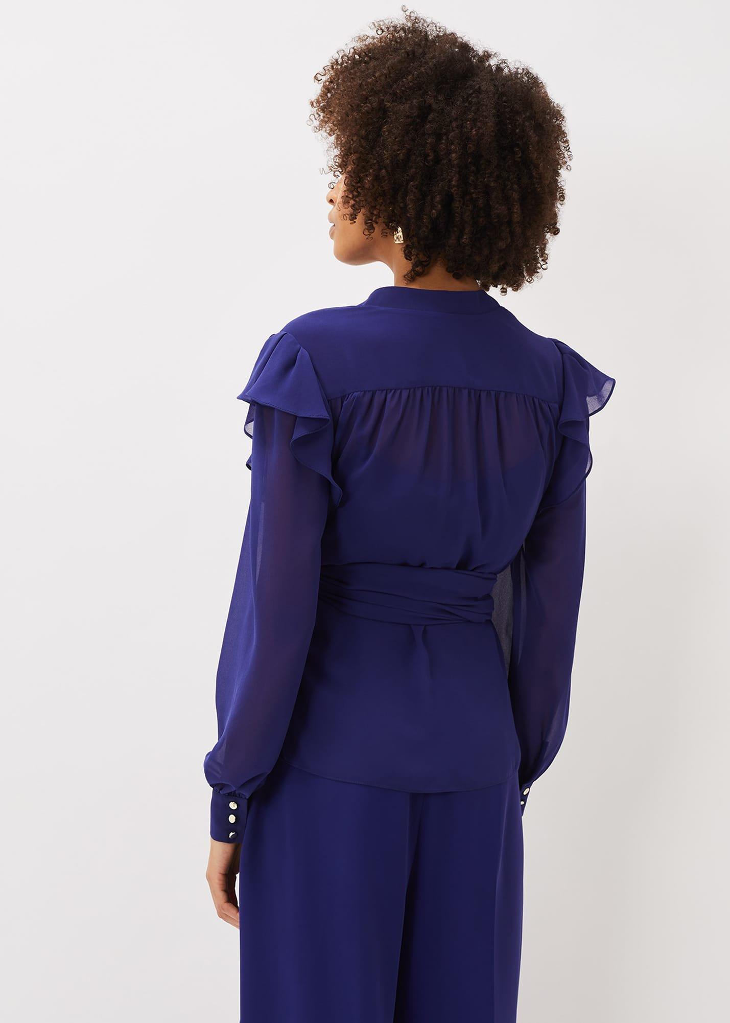 Avril Frill Wrap Co Ord Top