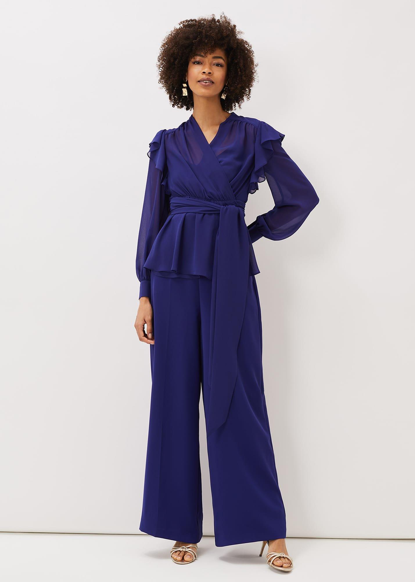 Avril Frill Wrap Co Ord Top