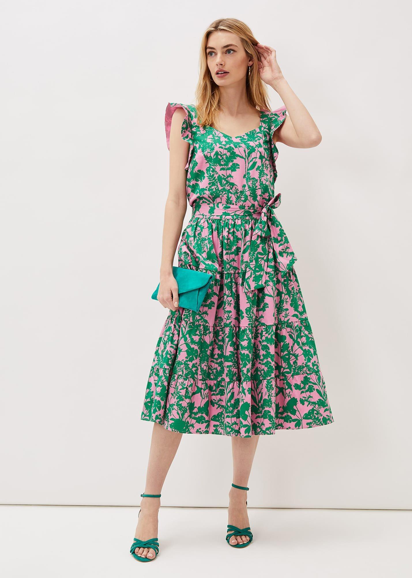 Cleona Printed Dobby Co-Ord Top