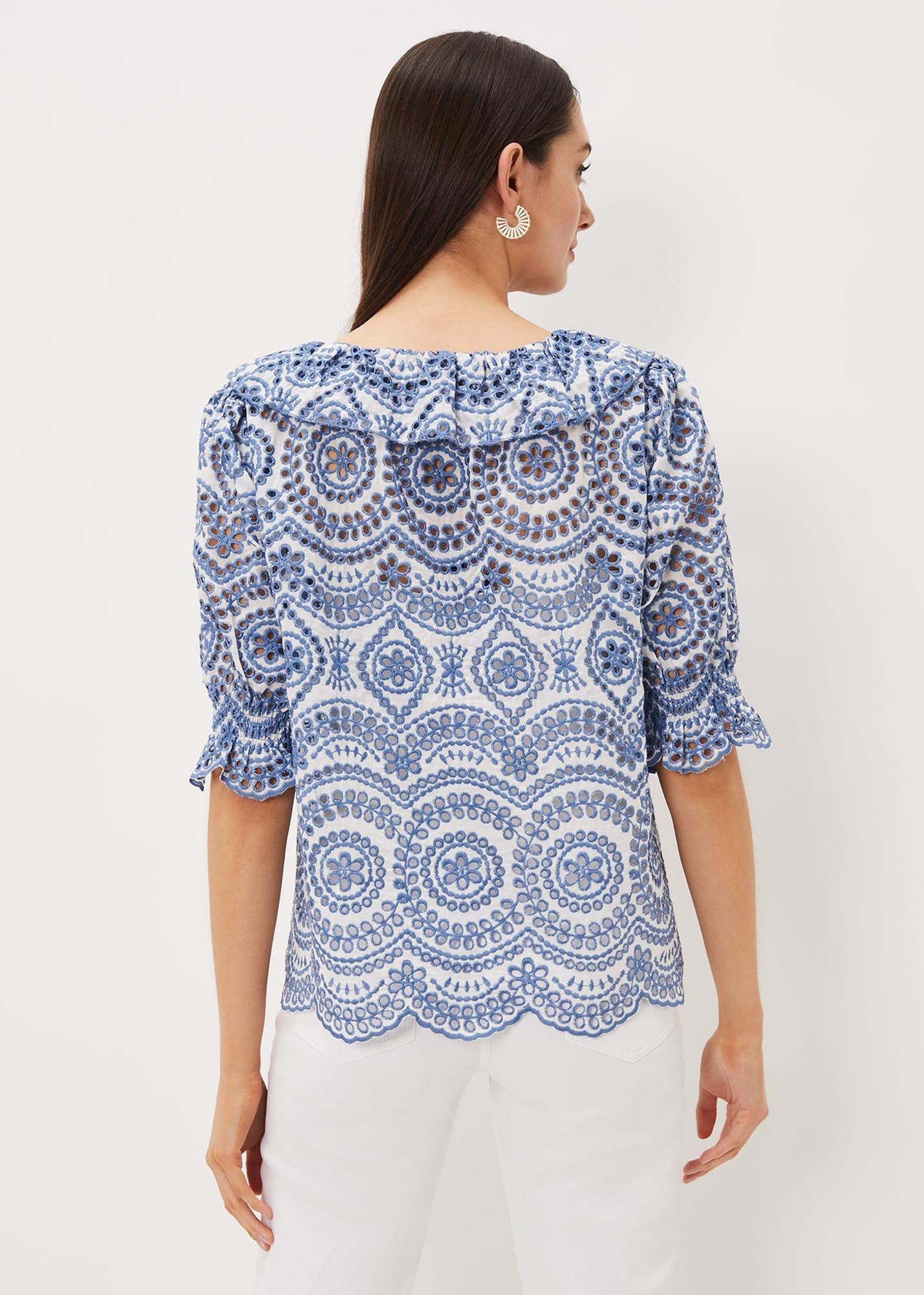 Brianne Broderie Blouse