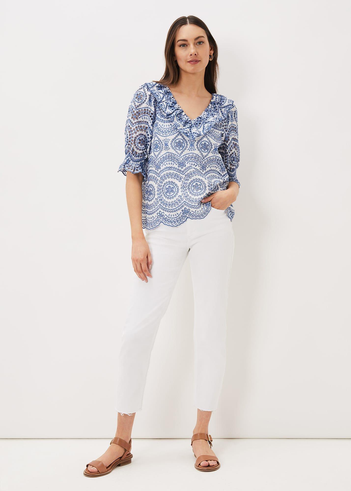 Brianne Broderie Blouse