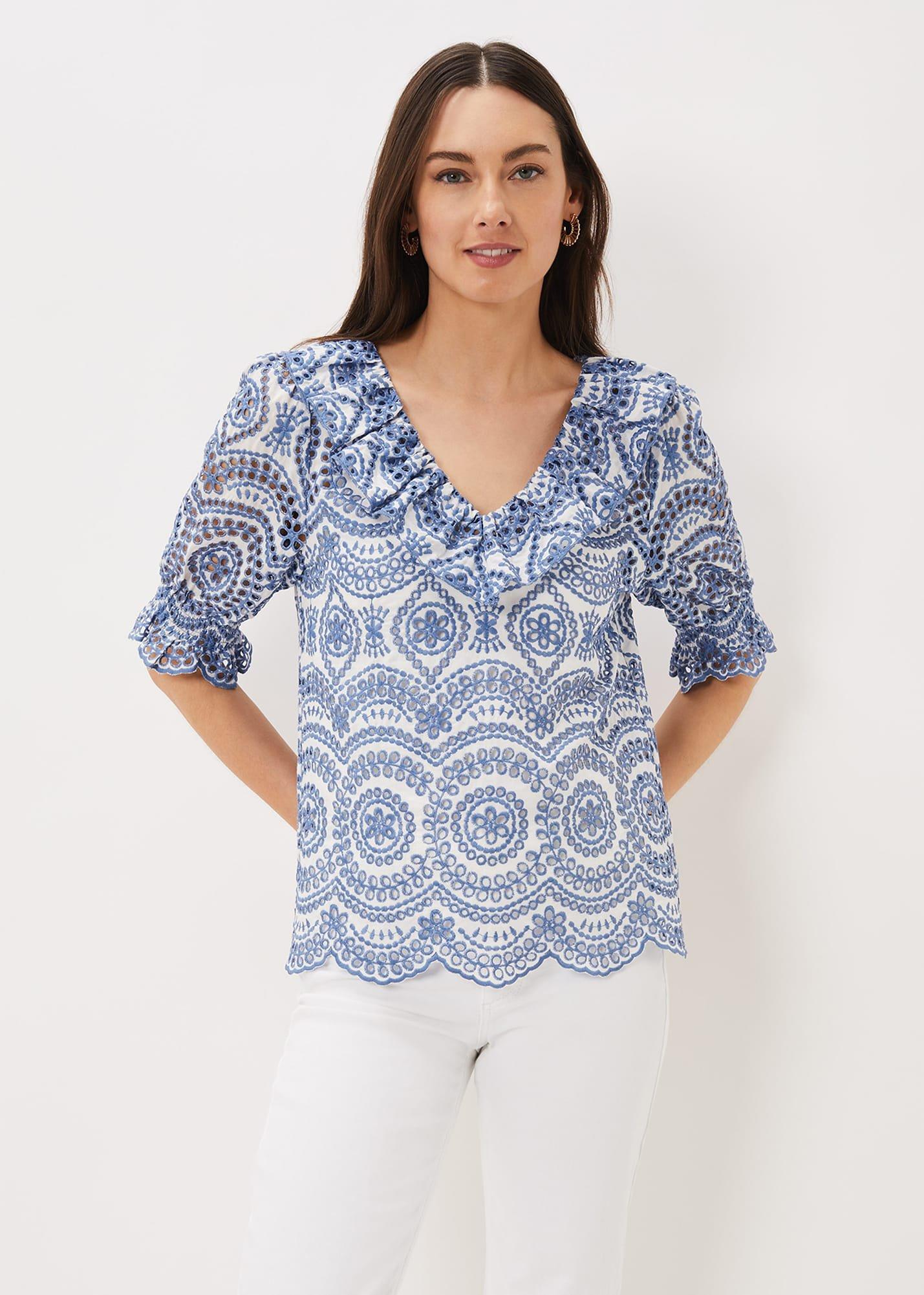 Brianne Broderie Blouse