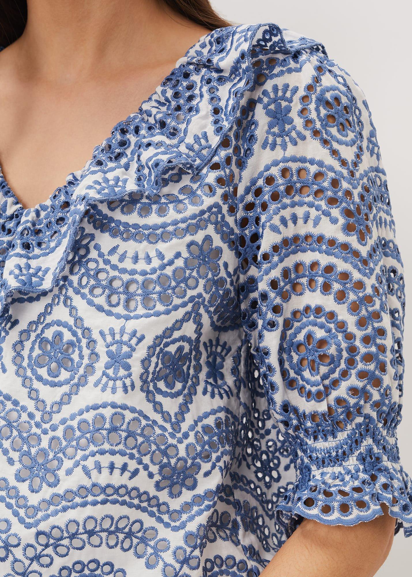 Brianne Broderie Blouse