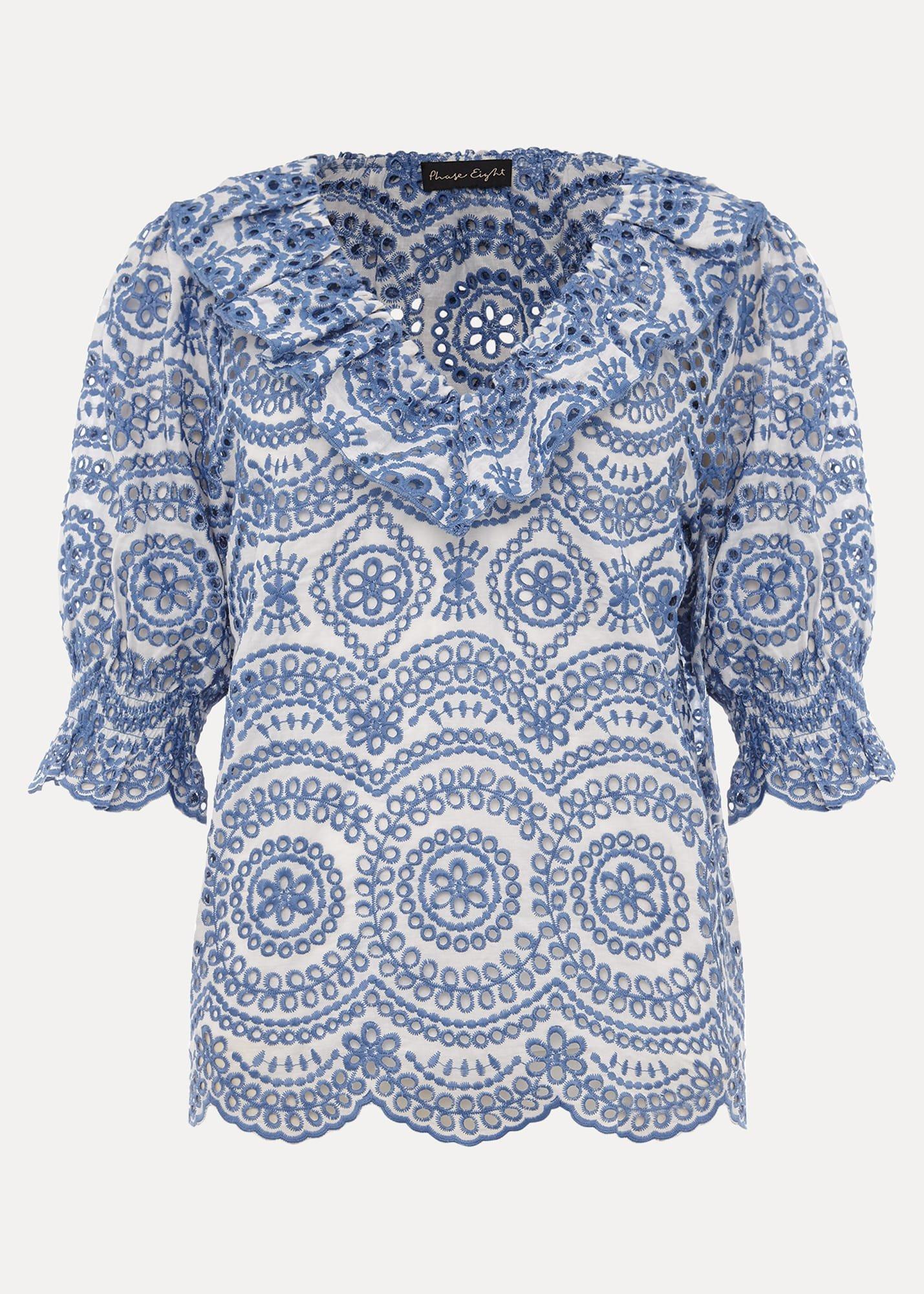 Brianne Broderie Blouse