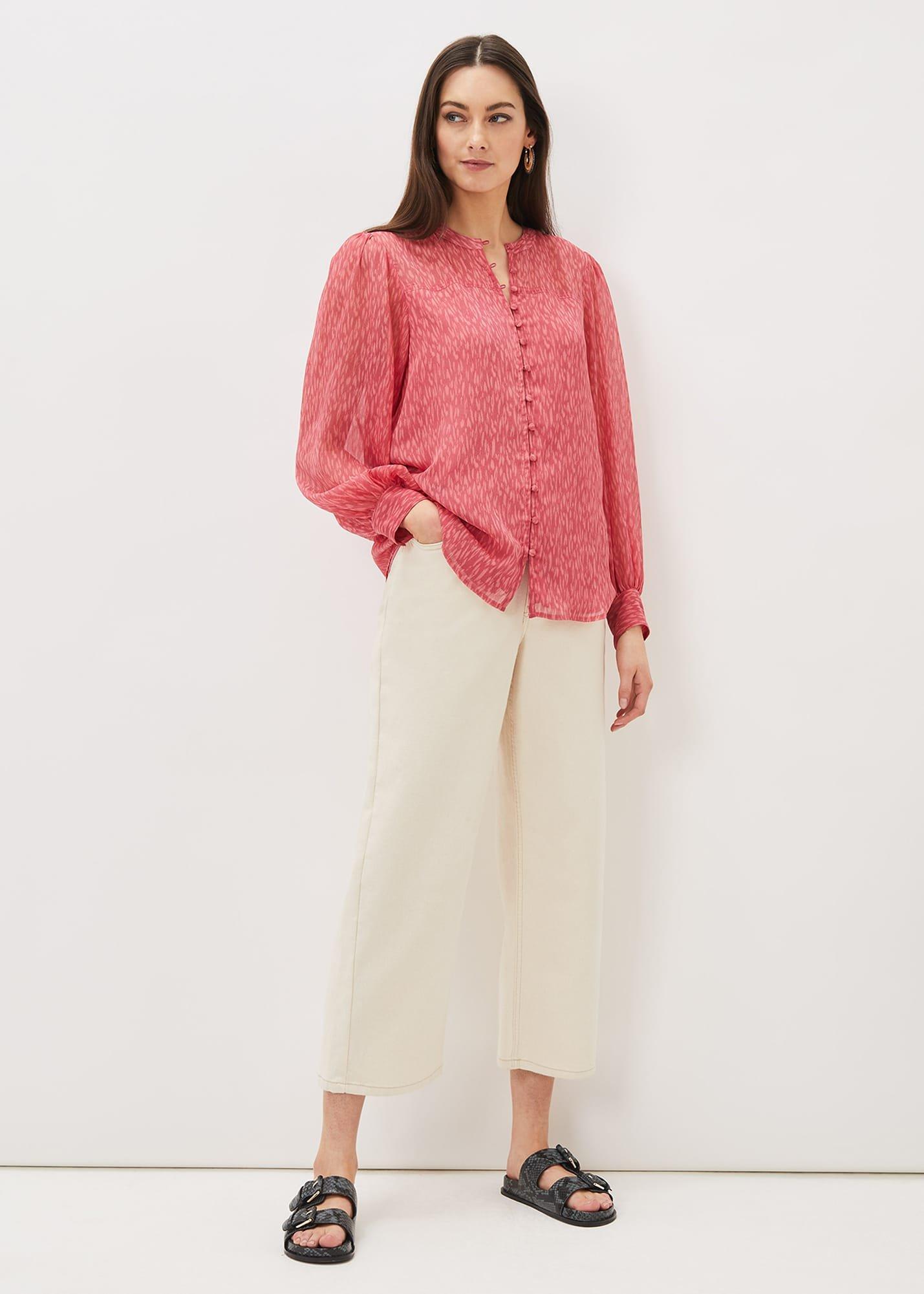 Sharpay Printed Chiffon Blouse