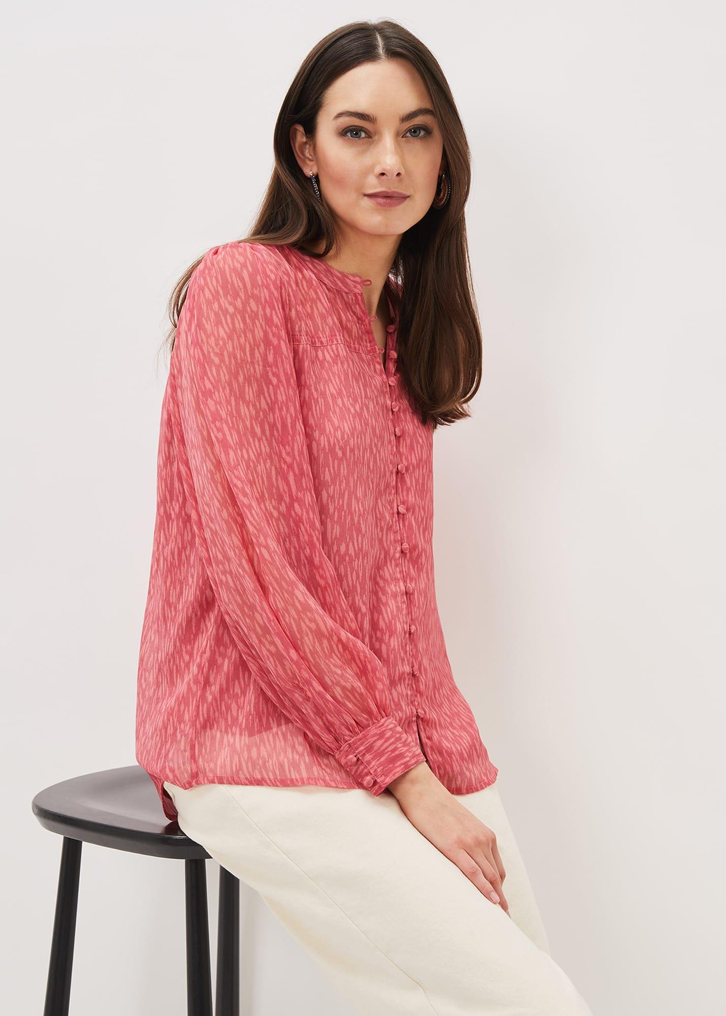Sharpay Printed Chiffon Blouse
