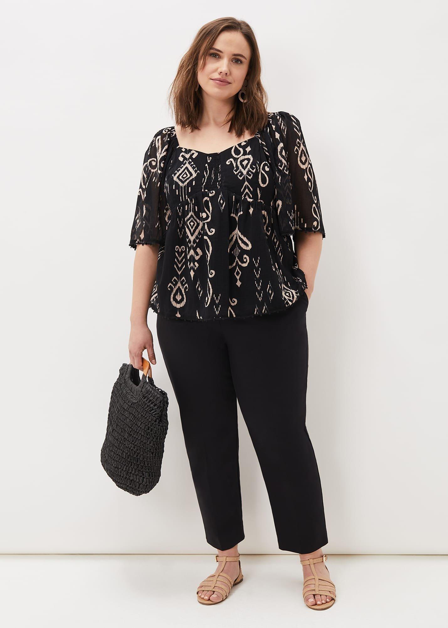 Malaya Ikat Print Blouse