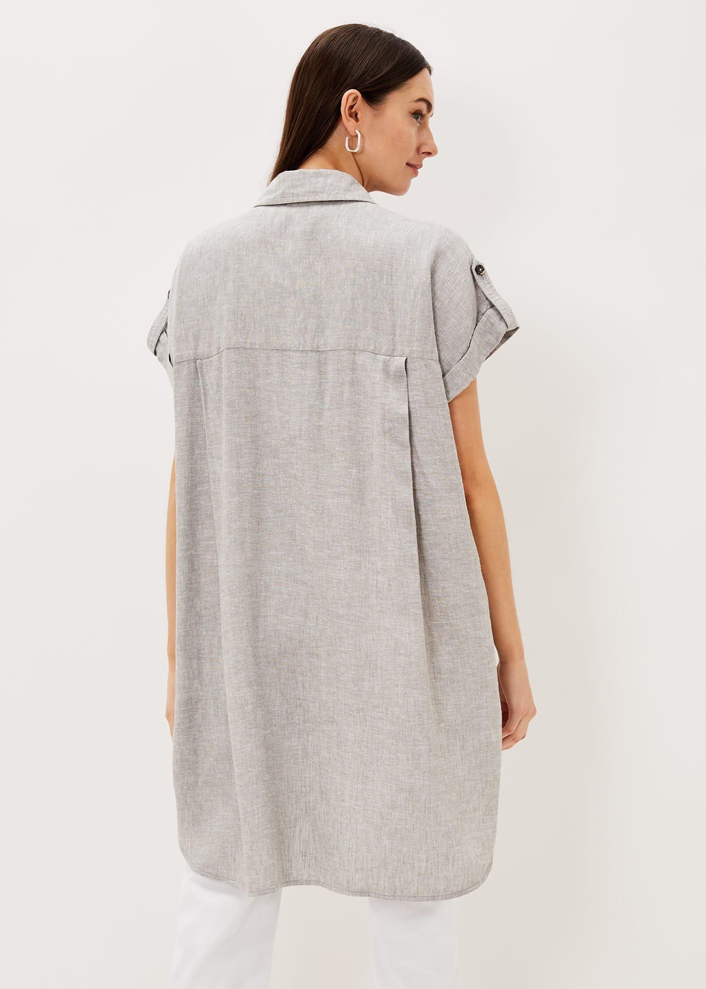 Octavia Linen Utility Shirt