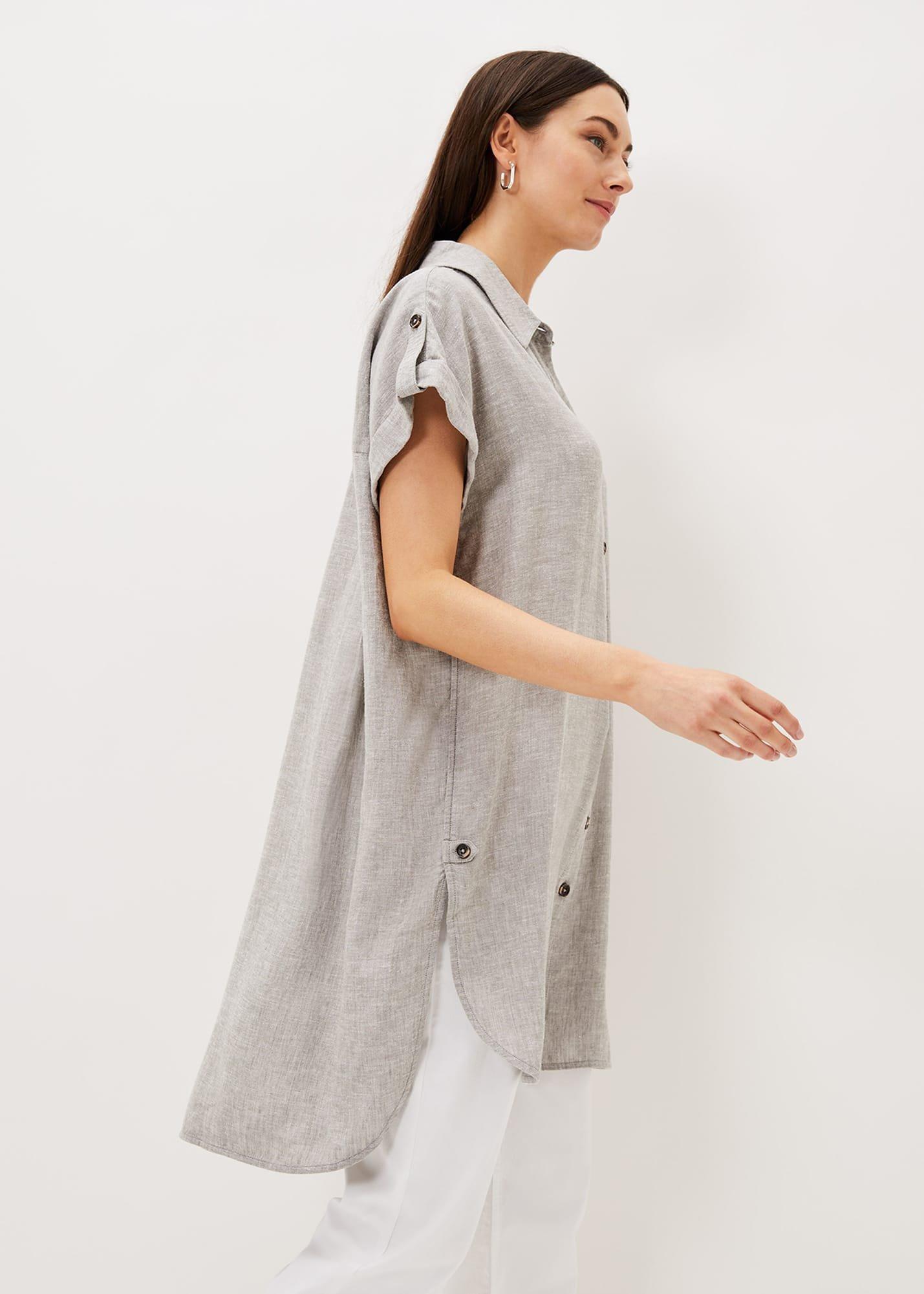 Octavia Linen Utility Shirt