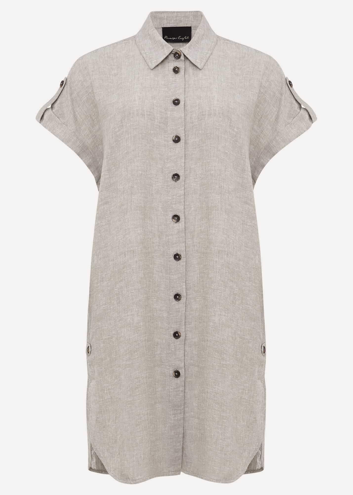Octavia Linen Utility Shirt
