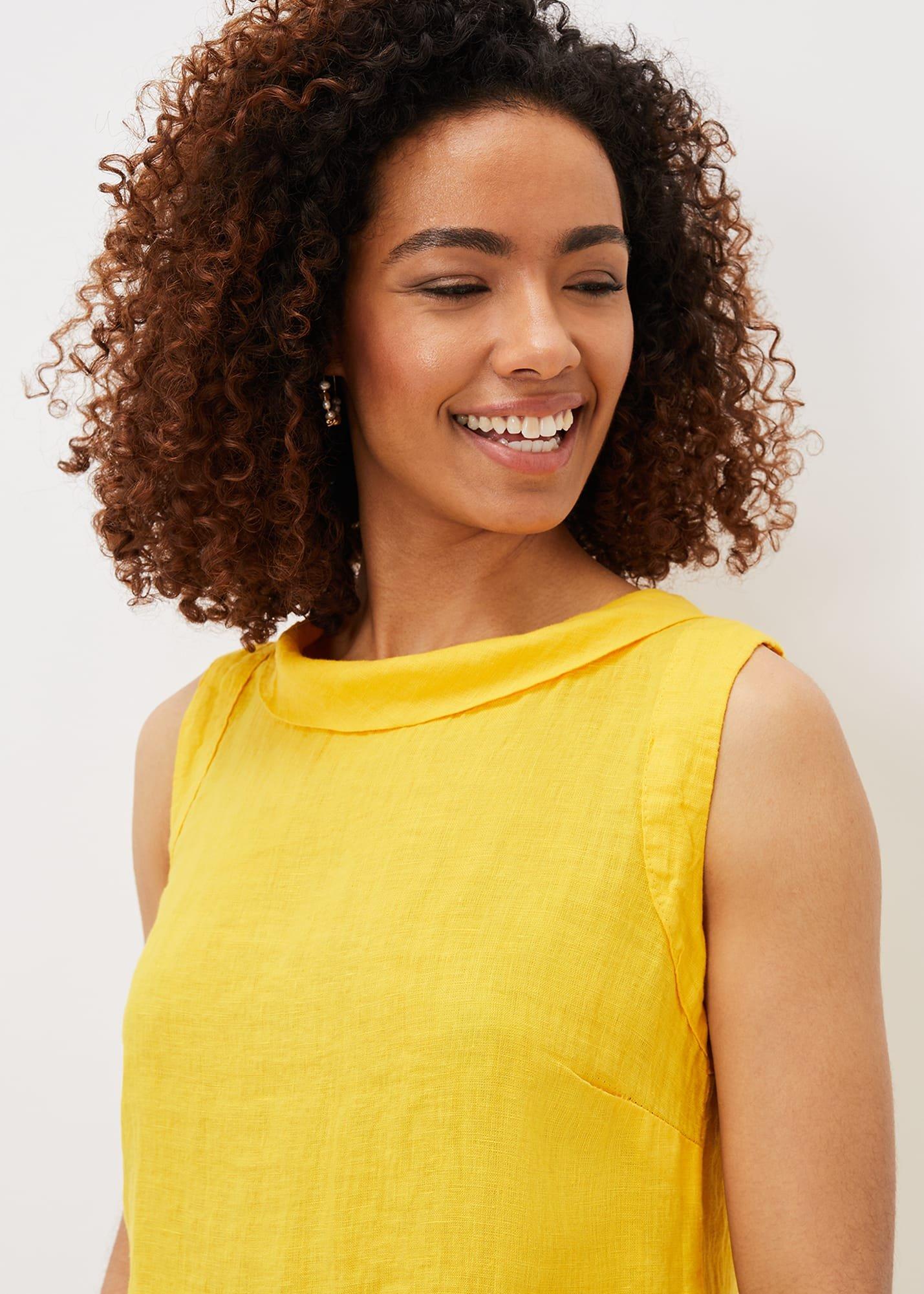 Sky Linen Blouse