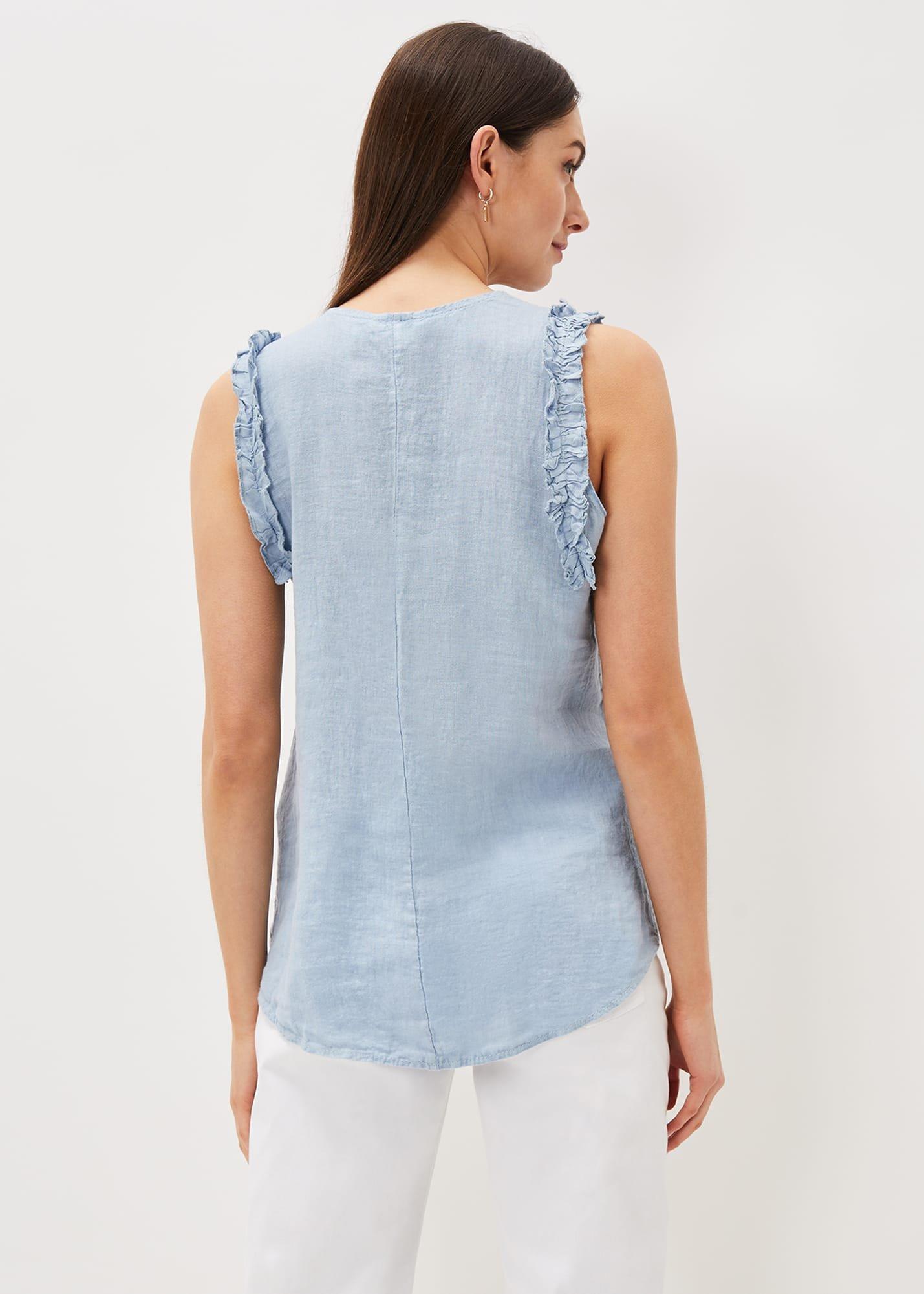 Syona Frill Linen Blouse