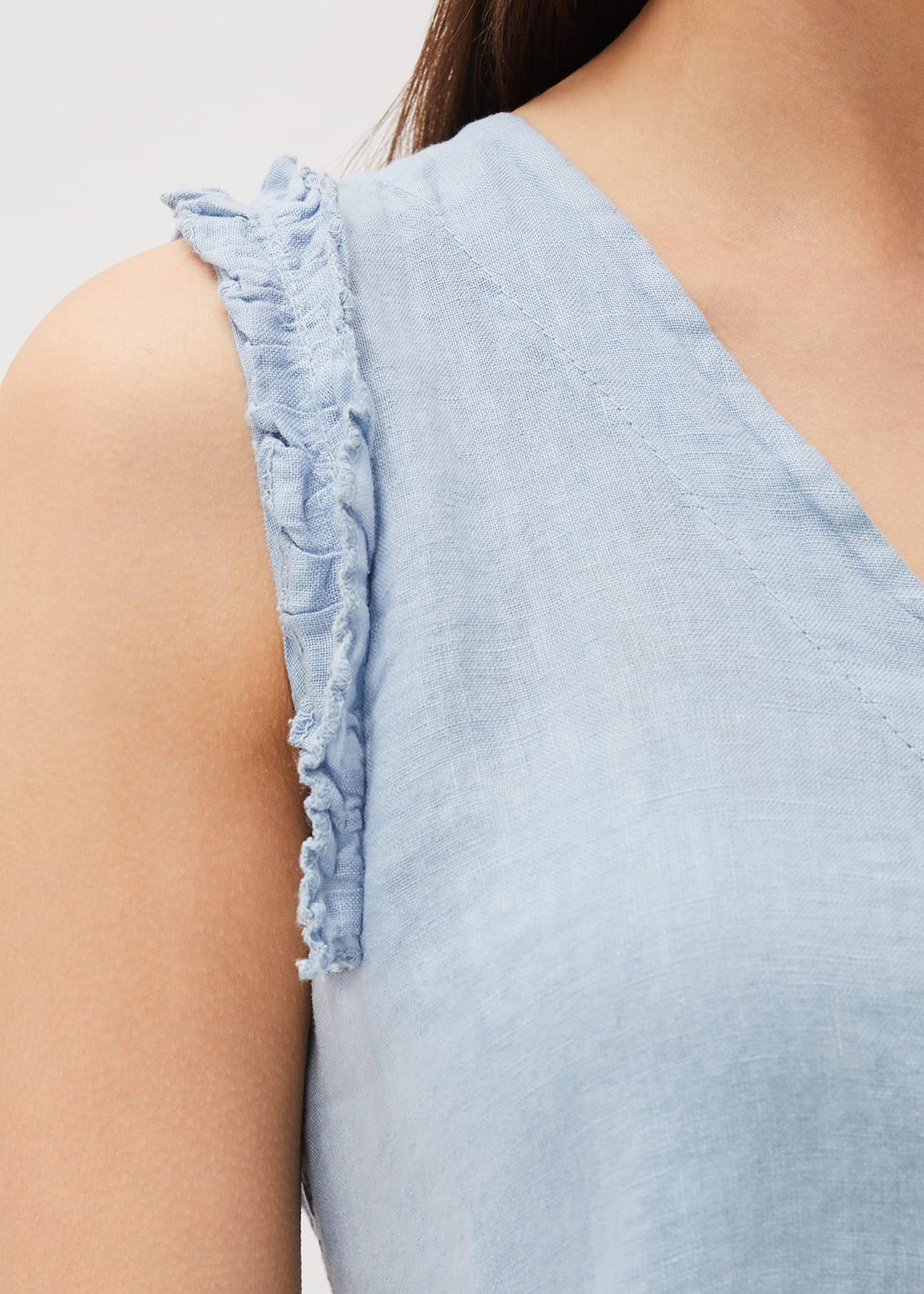 Syona Frill Linen Blouse
