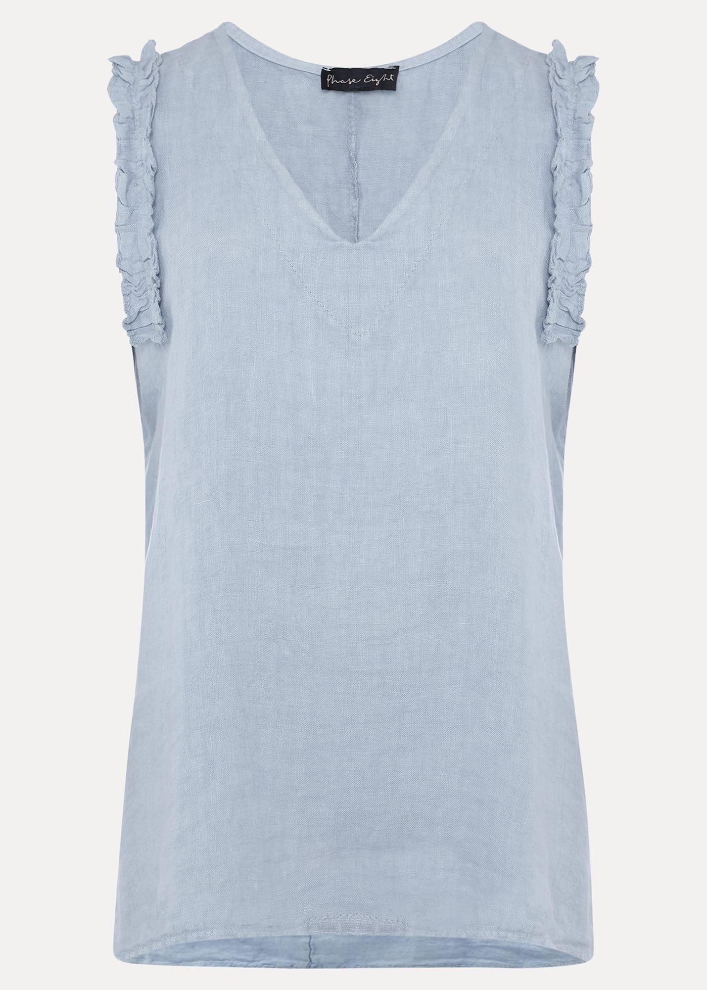 Syona Frill Linen Blouse