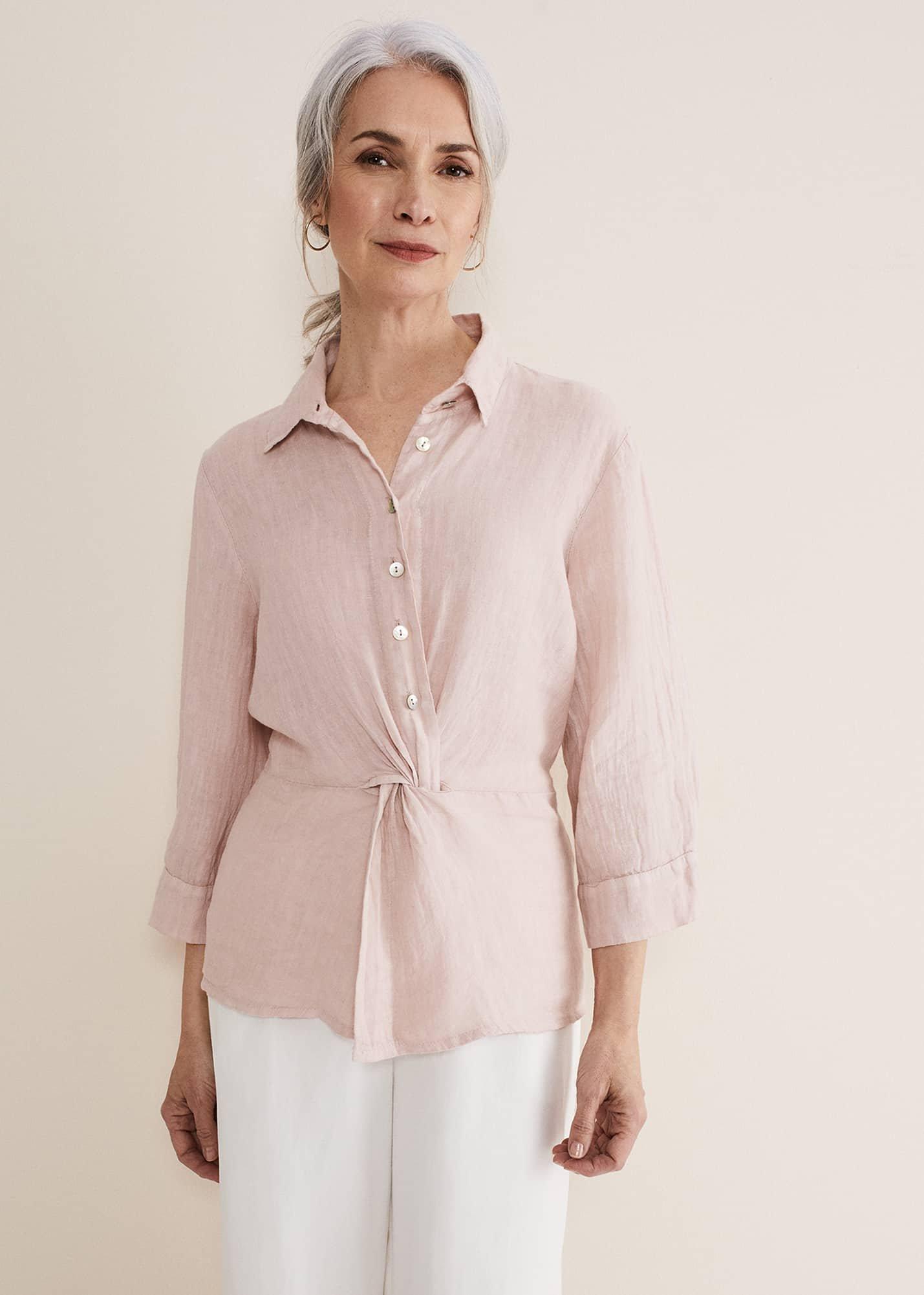 Ottely Twist Front Blouse