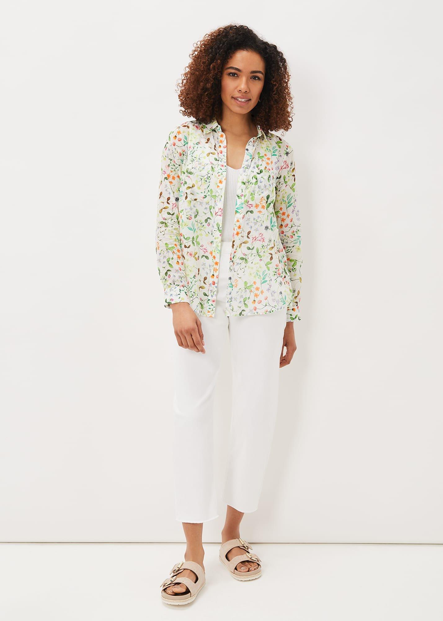 Maddelena Cotton Floral Blouse