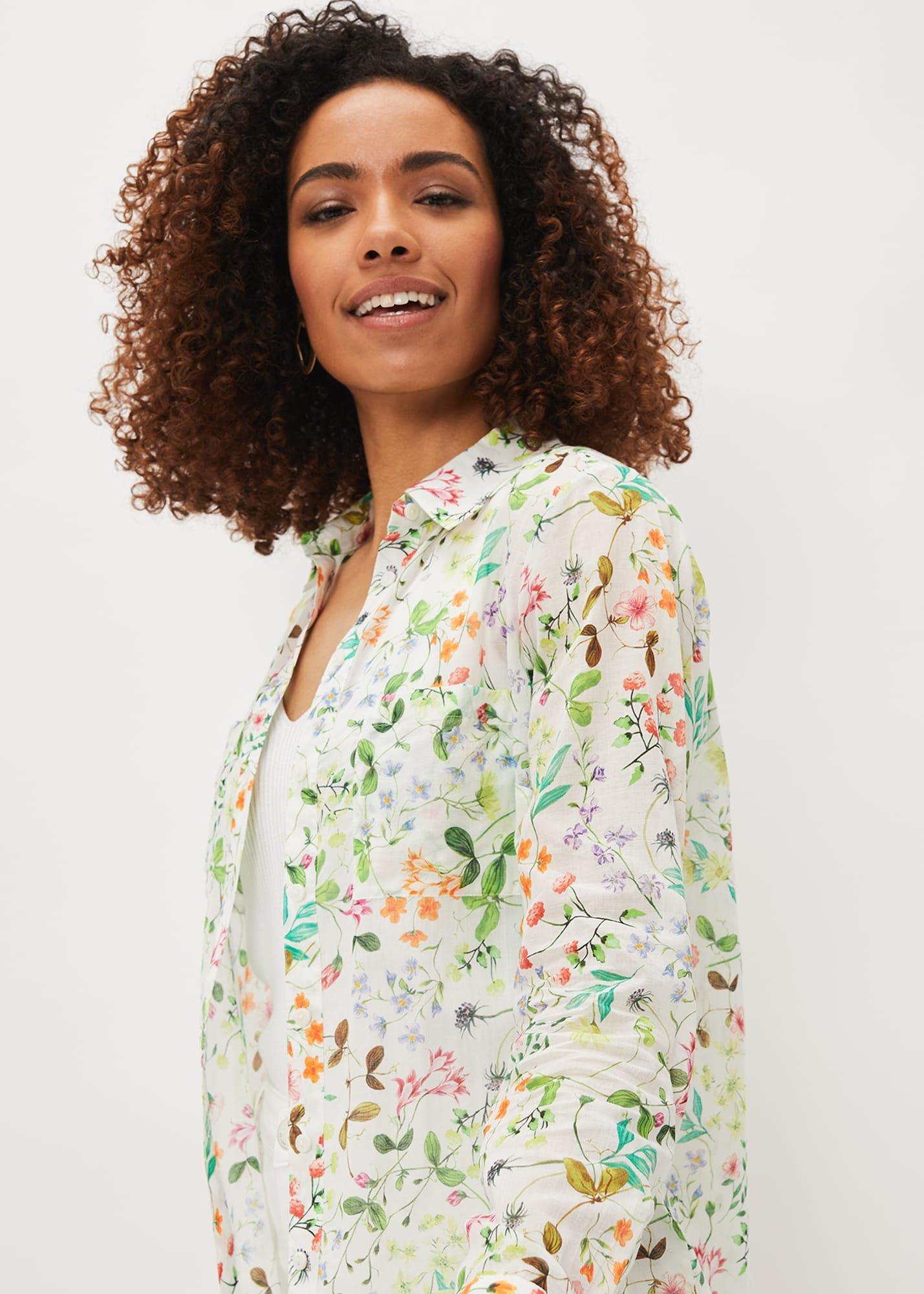 Maddelena Cotton Floral Blouse