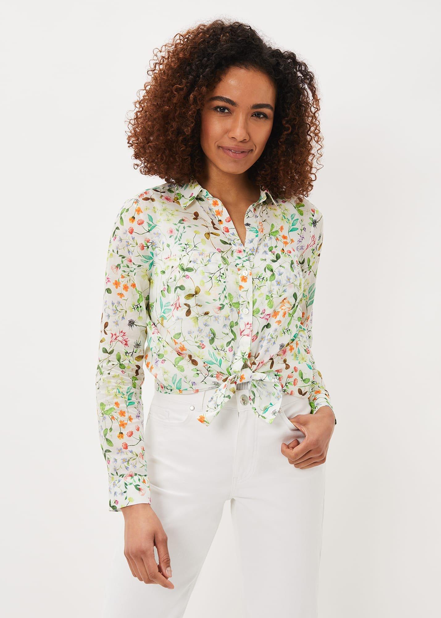 Maddelena Cotton Floral Blouse