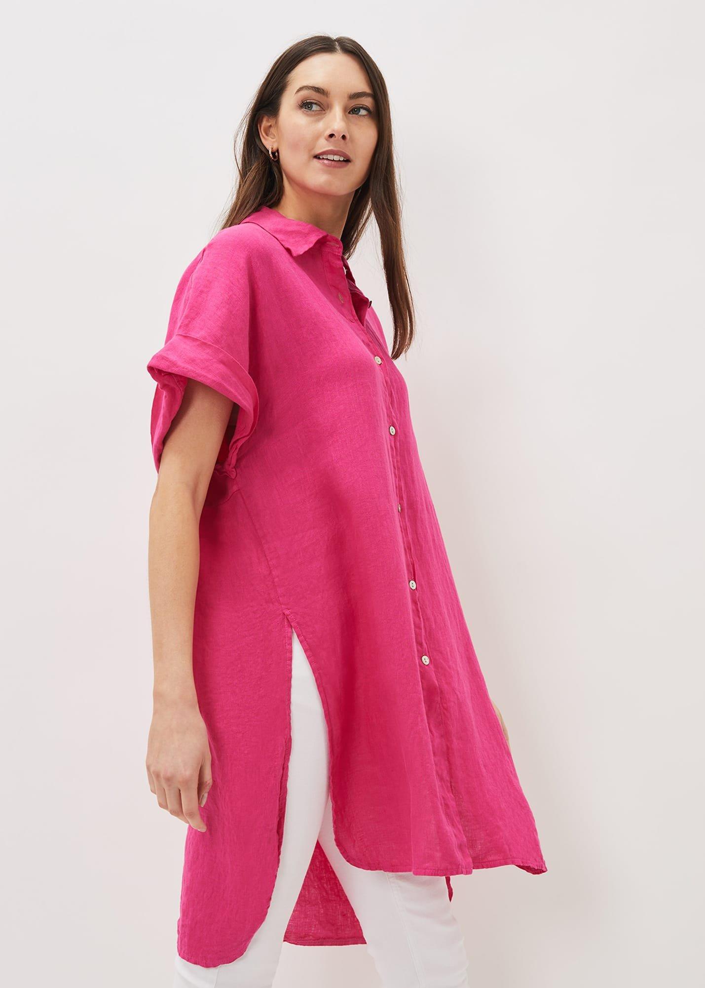 Lynette Linen Longline Shirt