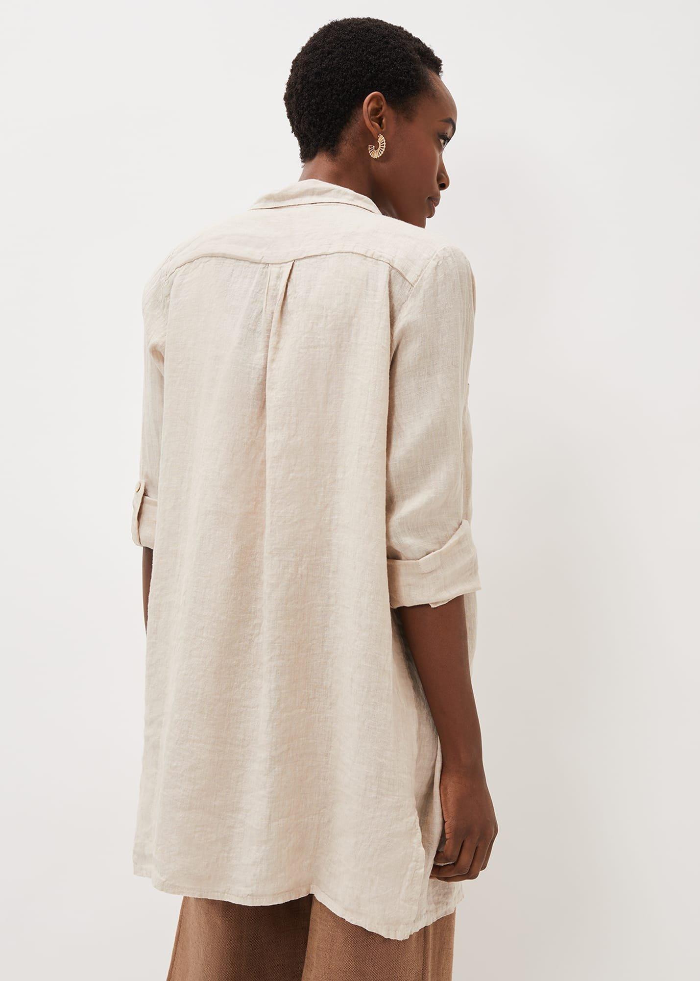 Cynthia Linen Longline Shirt