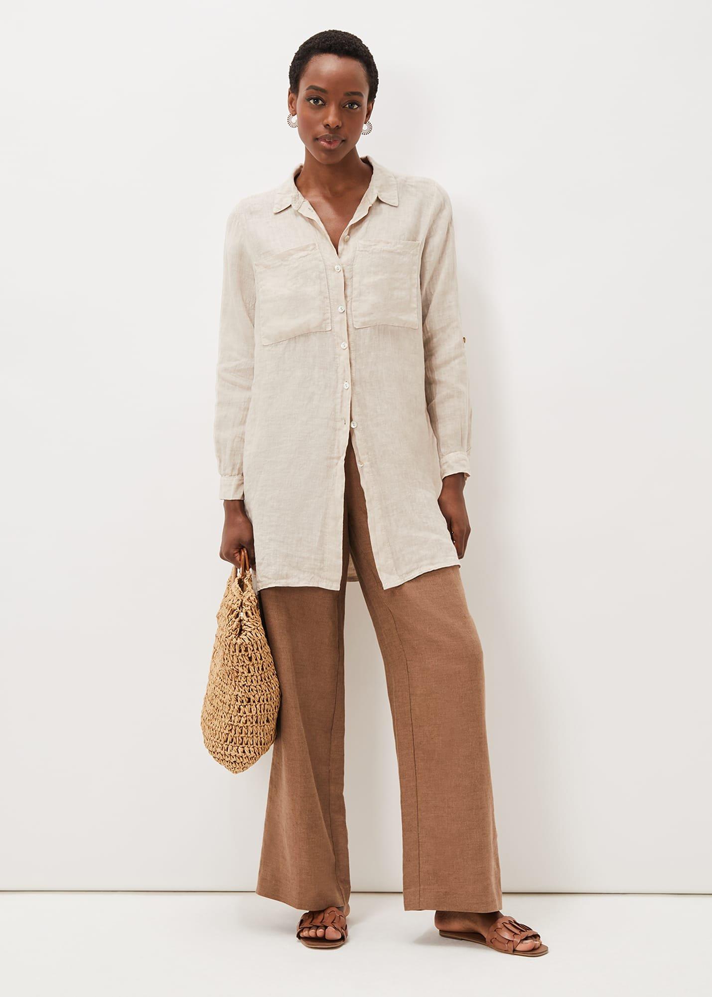 Cynthia Linen Longline Shirt