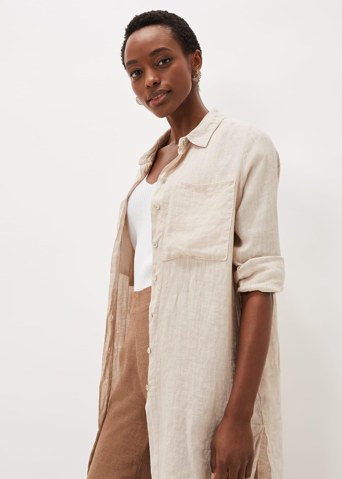 Cynthia Linen Longline Shirt