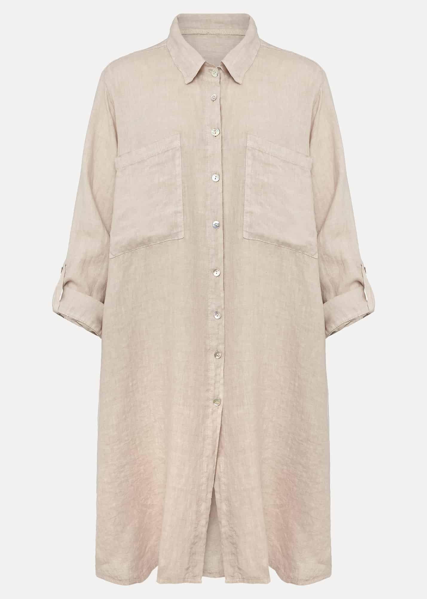 Cynthia Linen Longline Shirt