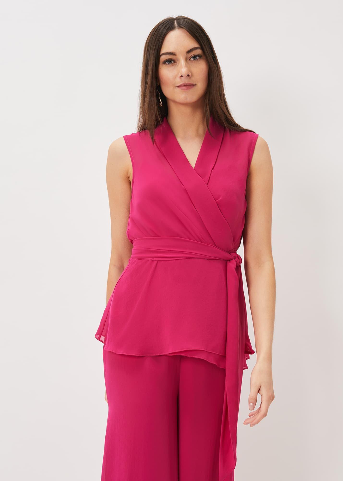 Florentine Sleeveless Wrap Top
