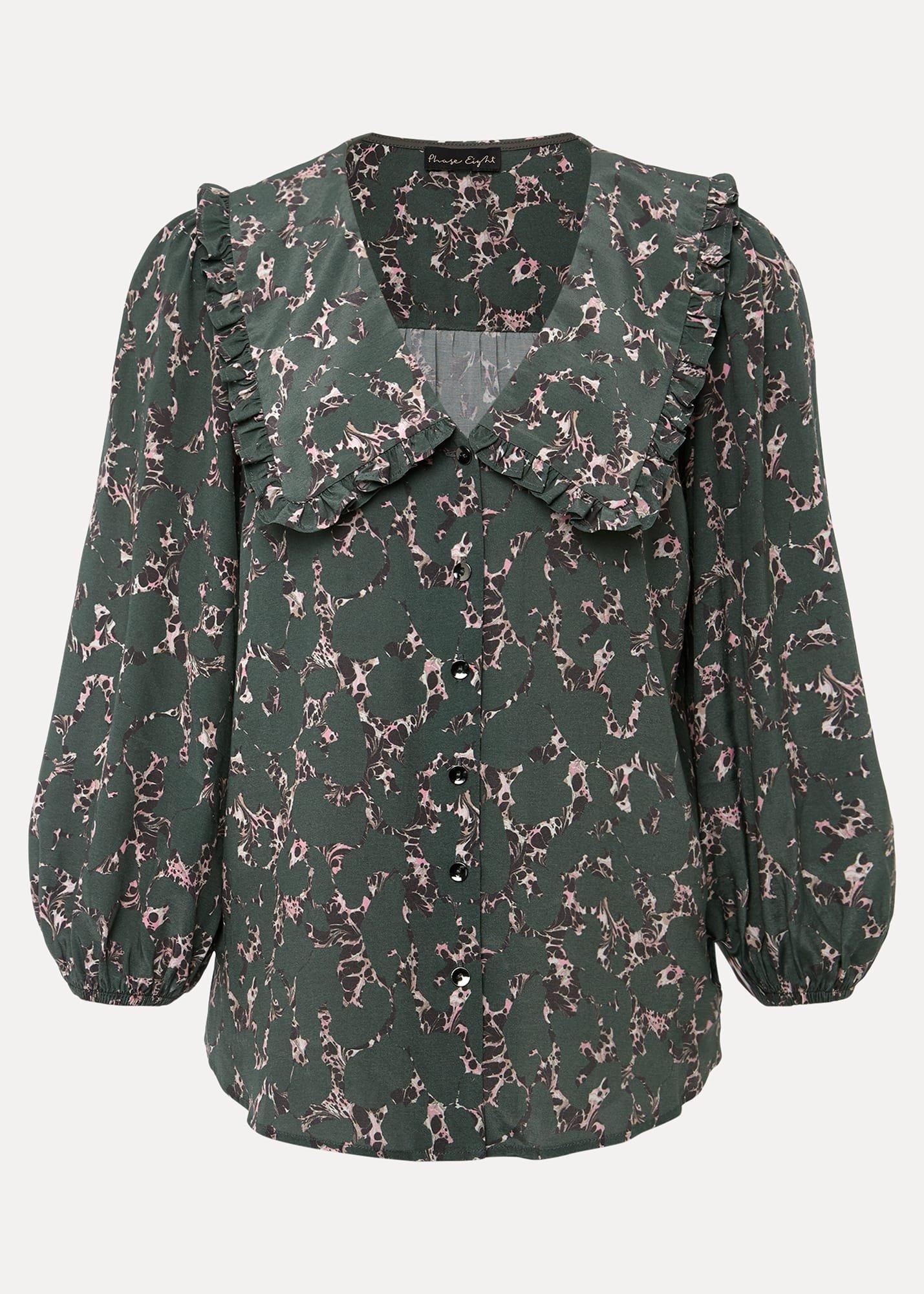 Marble Collar Blouse