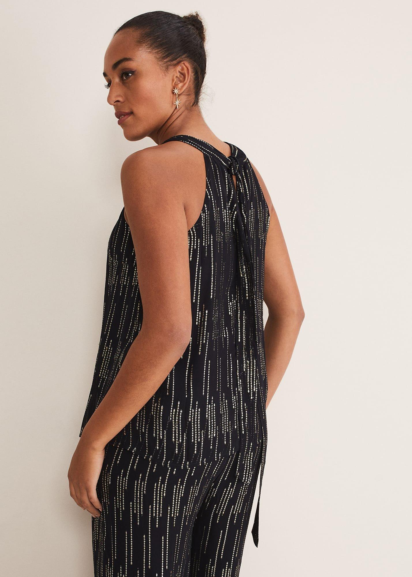 Eula Lurex Halterneck Top Co-Ord