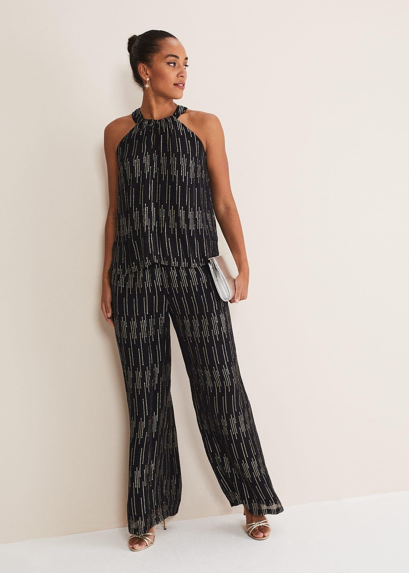 Eula Lurex Halterneck Top Co-Ord