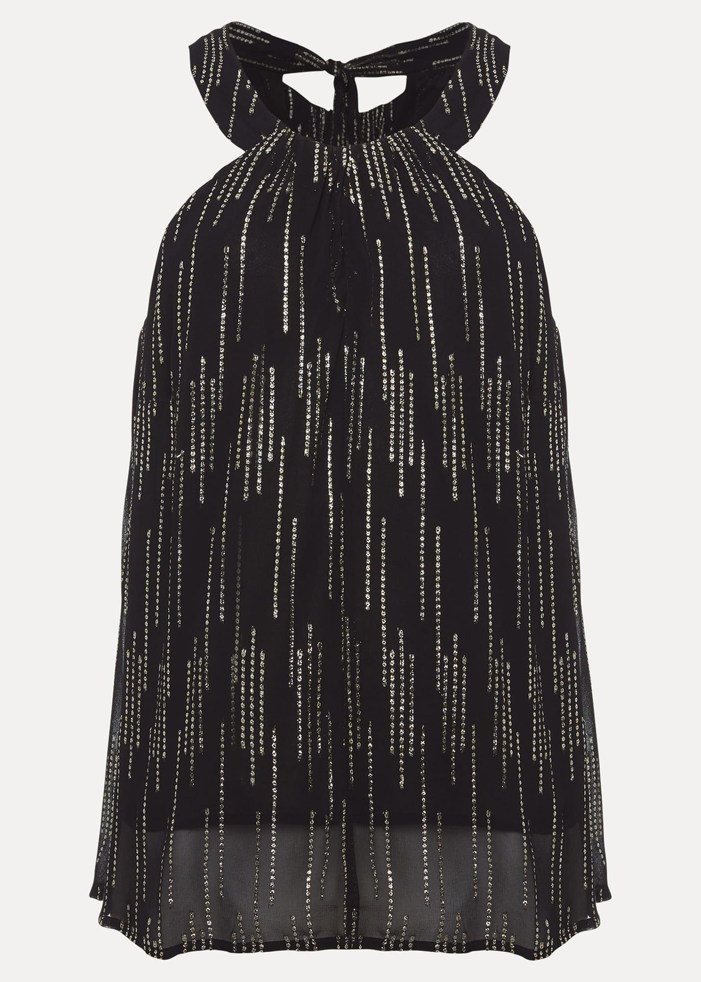 Eula Lurex Halterneck Top Co-Ord