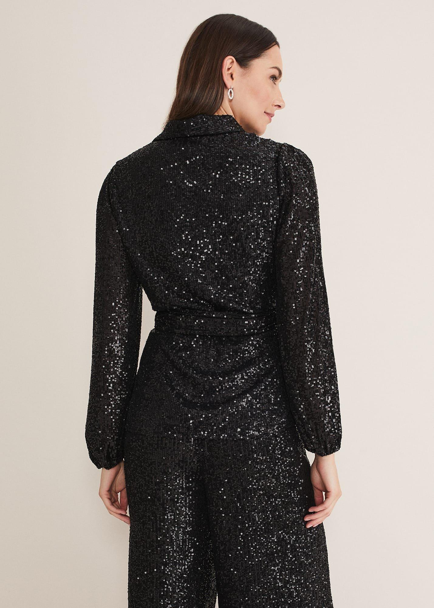 Florentine Sequin Blouse Co-Ord