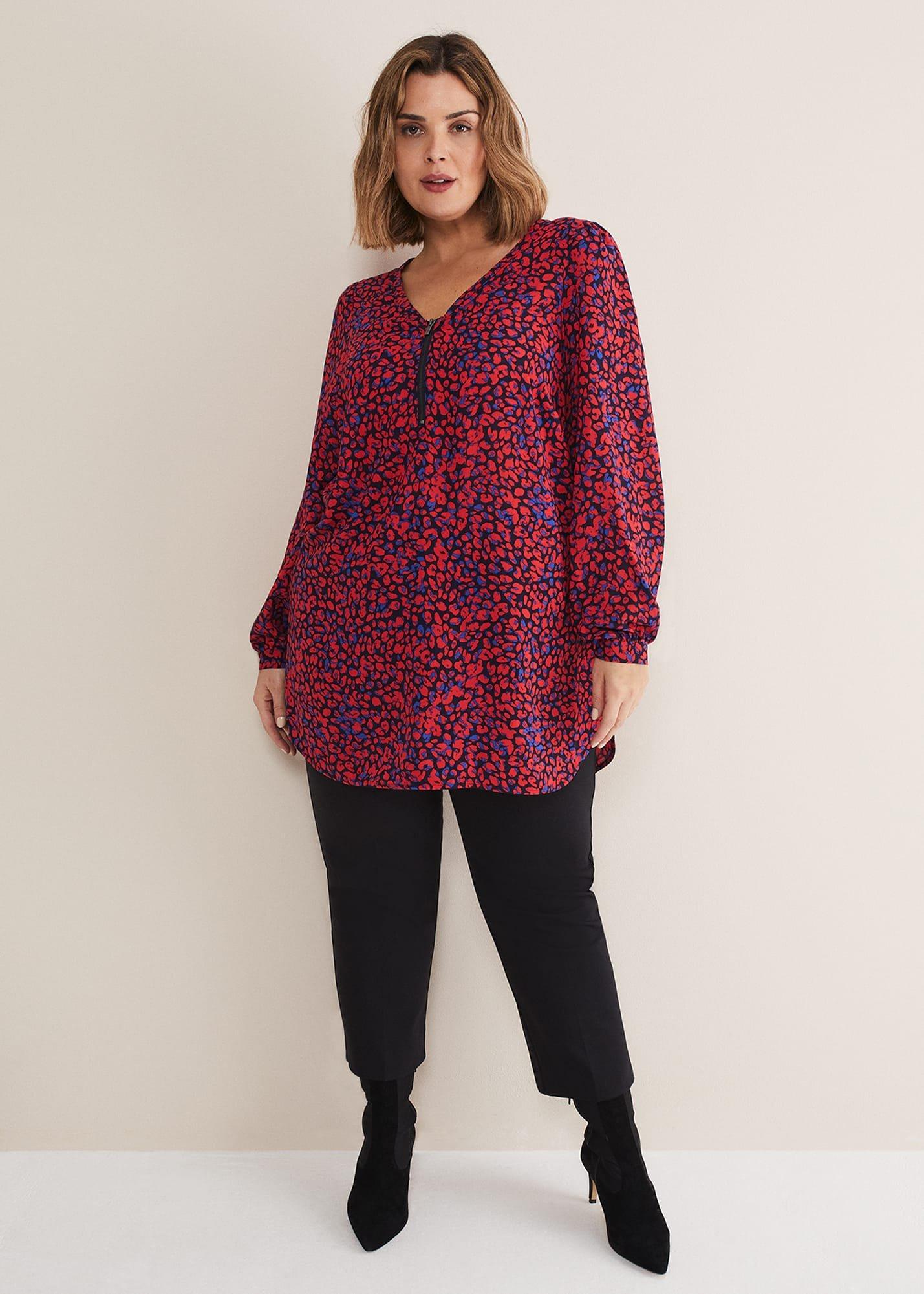 Caelen Printed Tunic Blouse