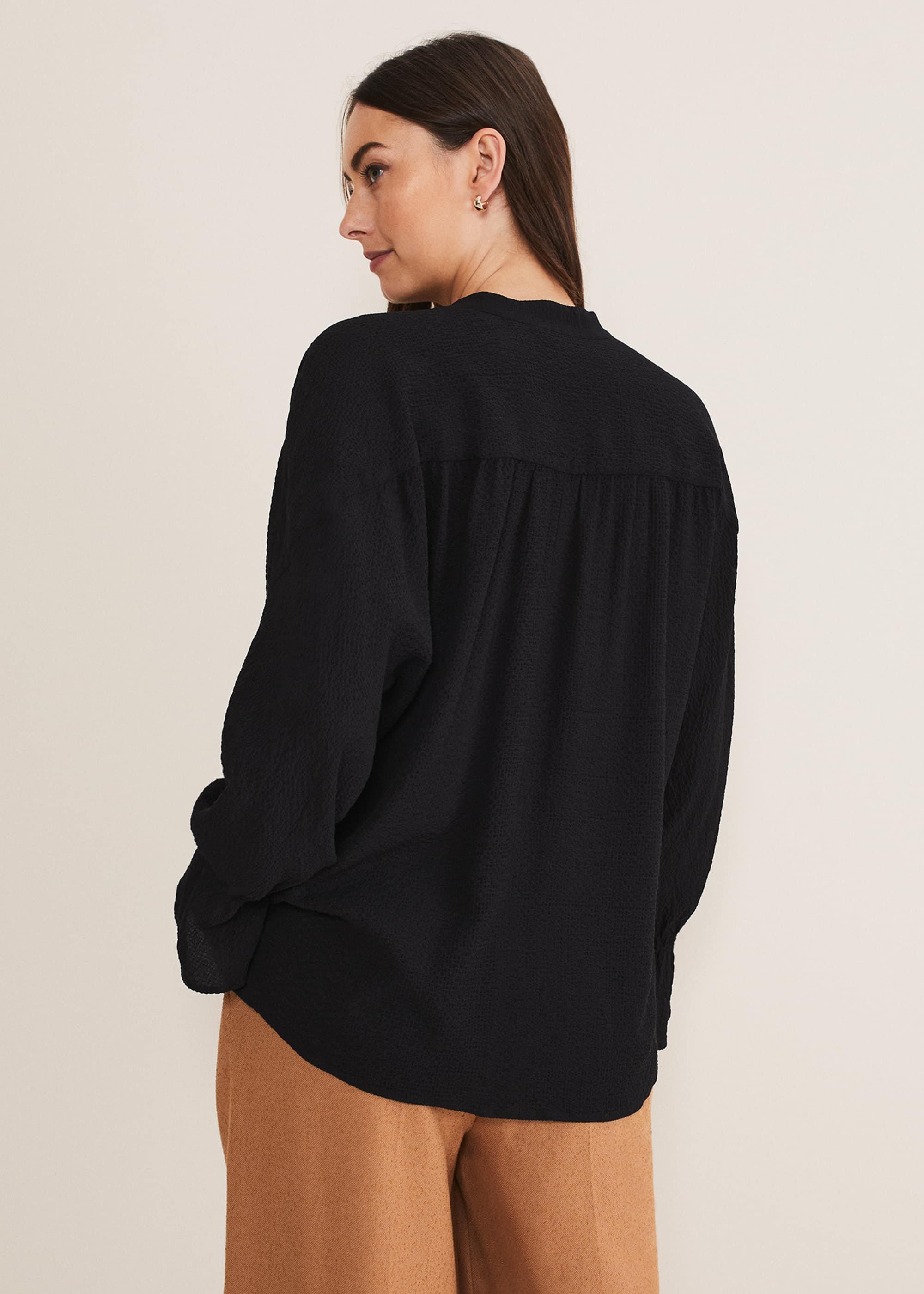 Kym V-Neck Textured Blouse