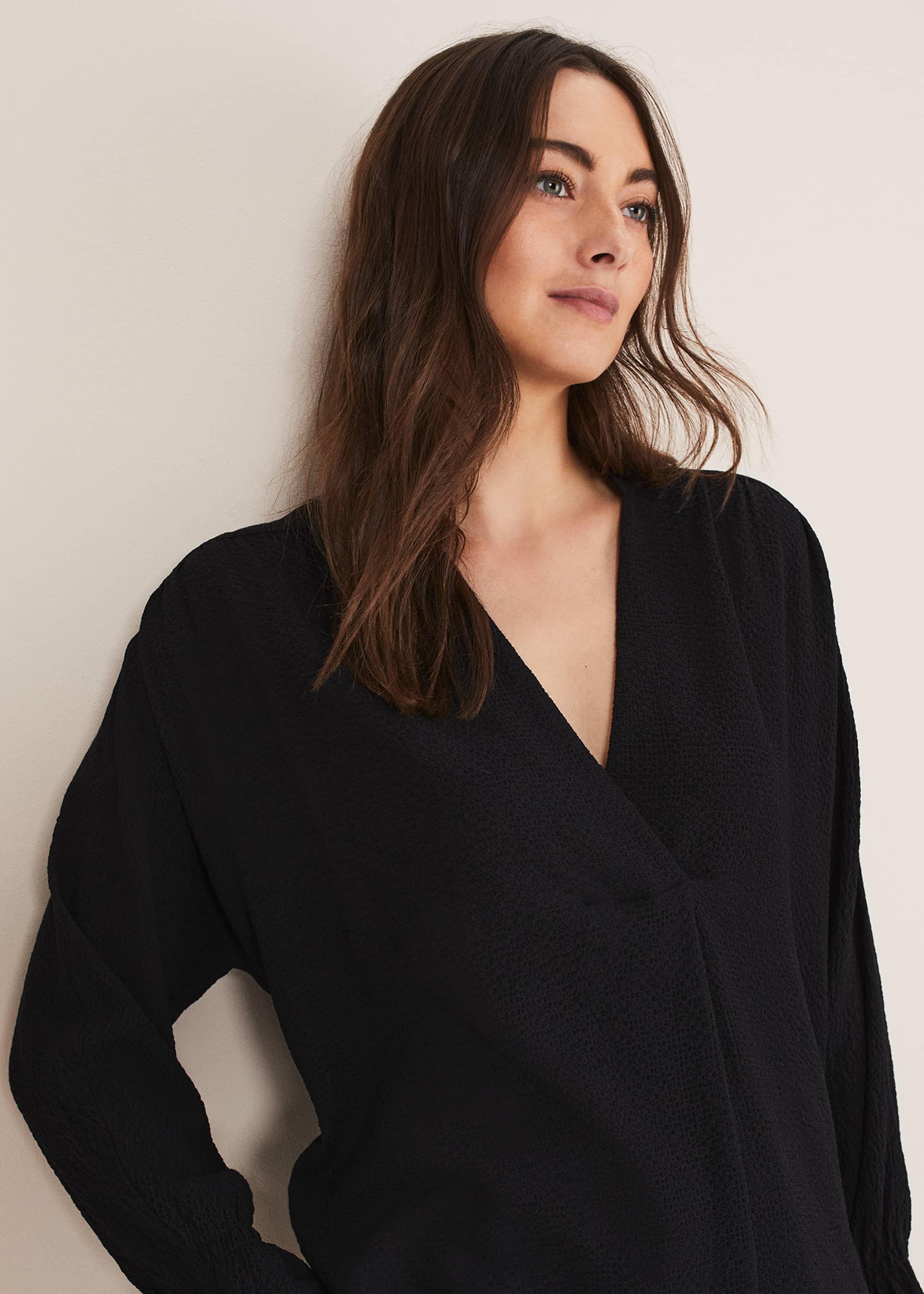 Kym V-Neck Textured Blouse