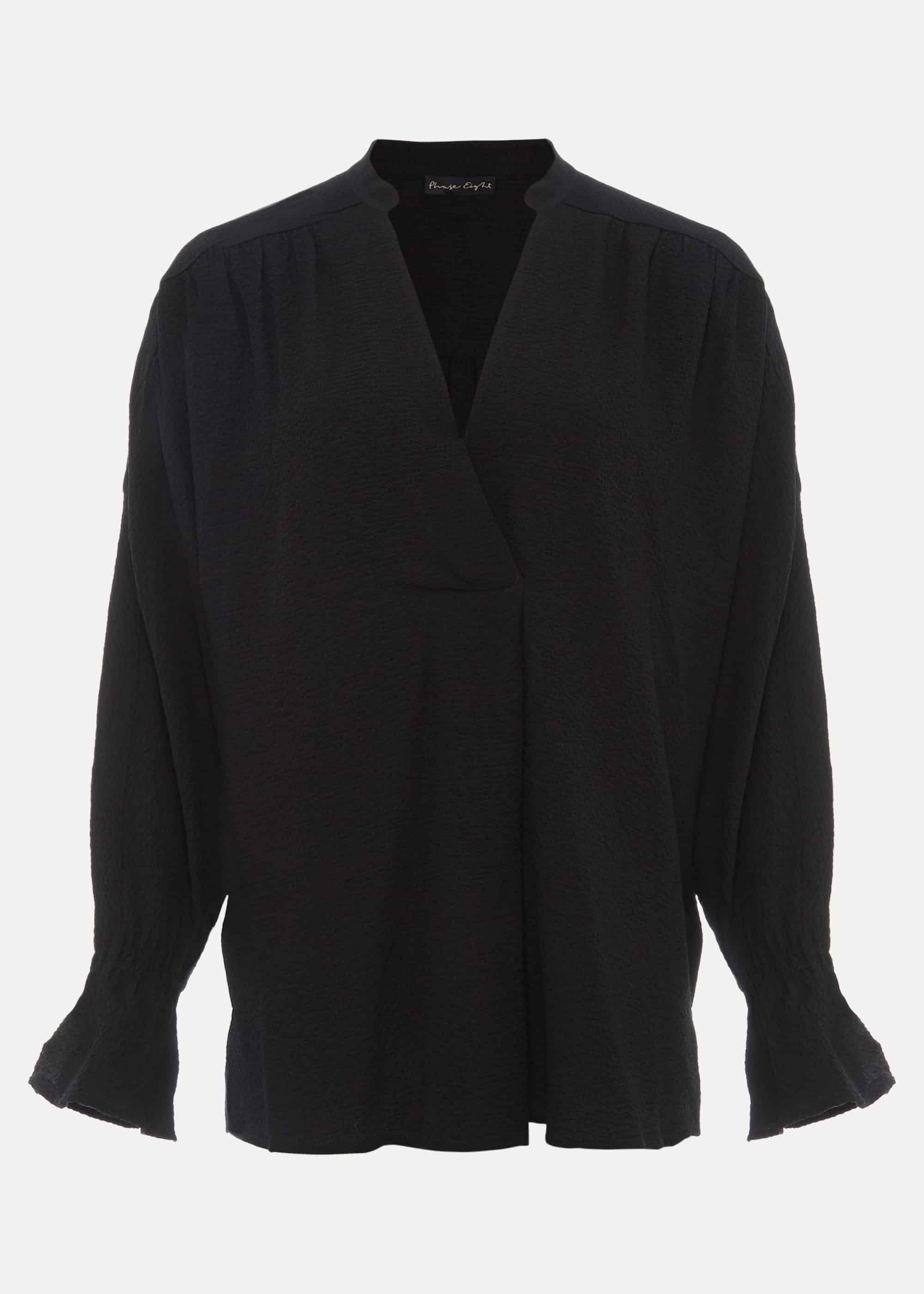 Kym V-Neck Textured Blouse
