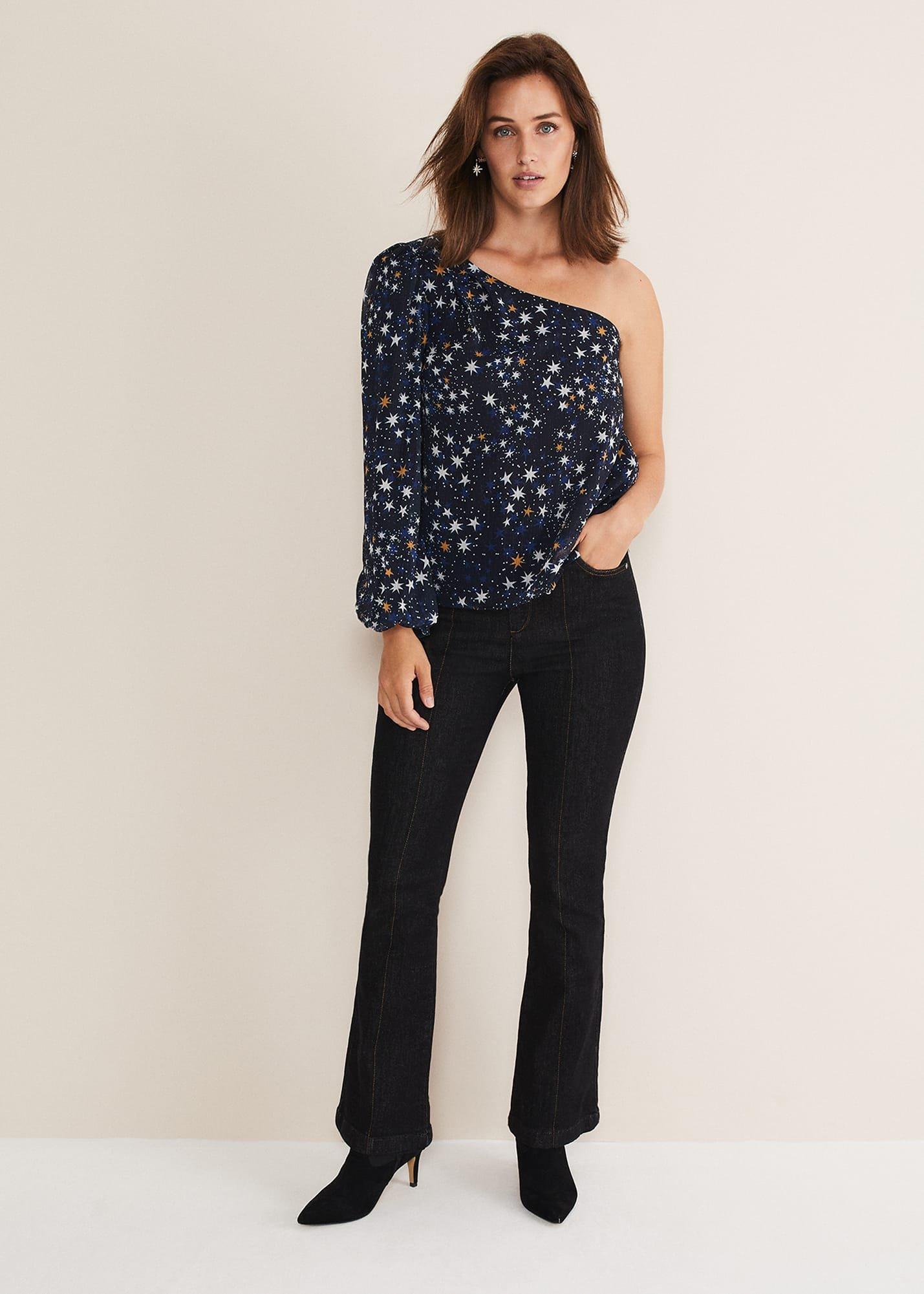 Zeba Star One Shoulder Blouse