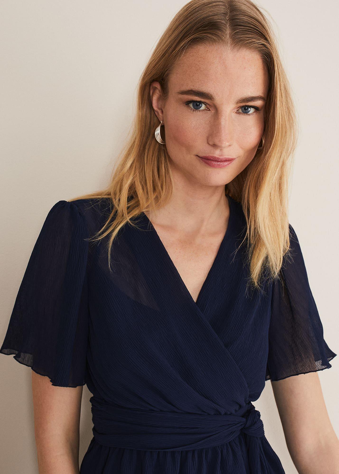Aster Plisse Wrap Top Co-Ord