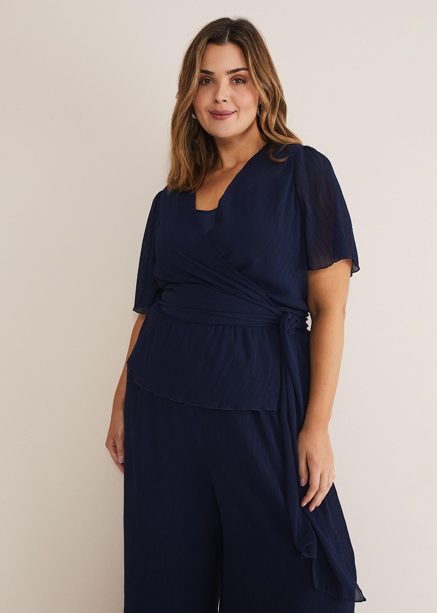 Aster Plisse Wrap Top Co-Ord