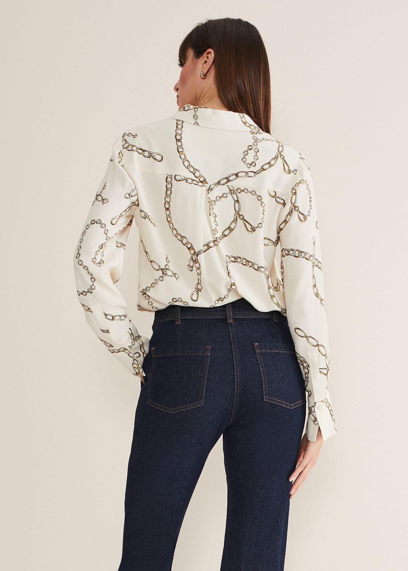 Cheska Chain Print Top