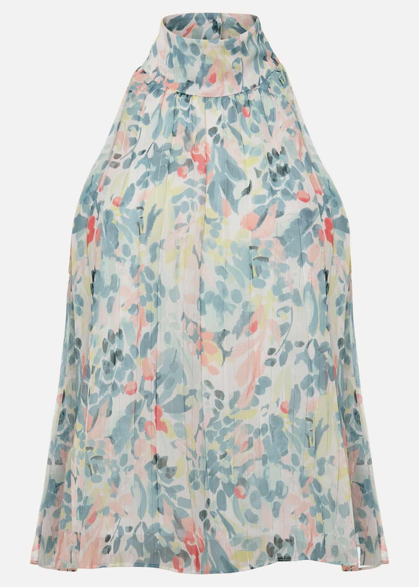 Lea Floral Pleat Blouse