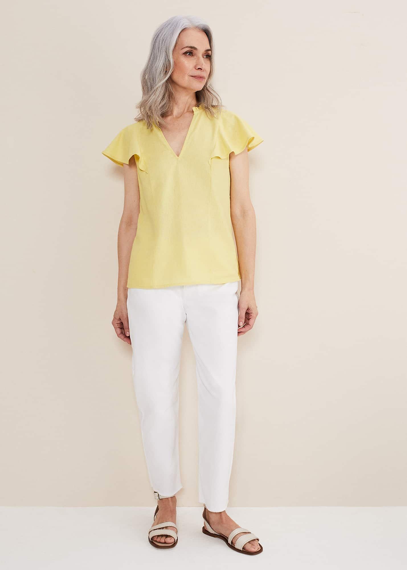 Ines Linen Top