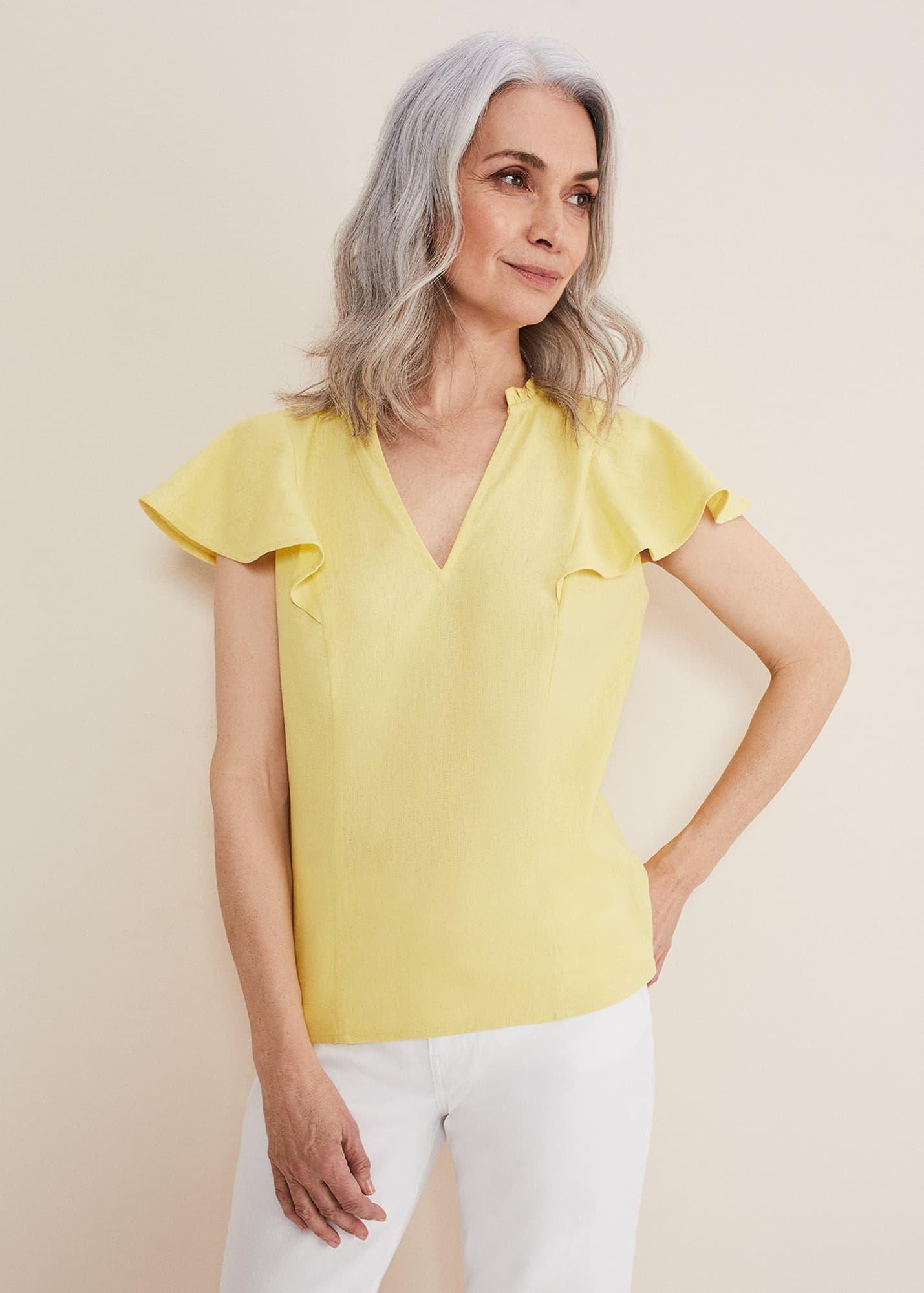 Ines Linen Top