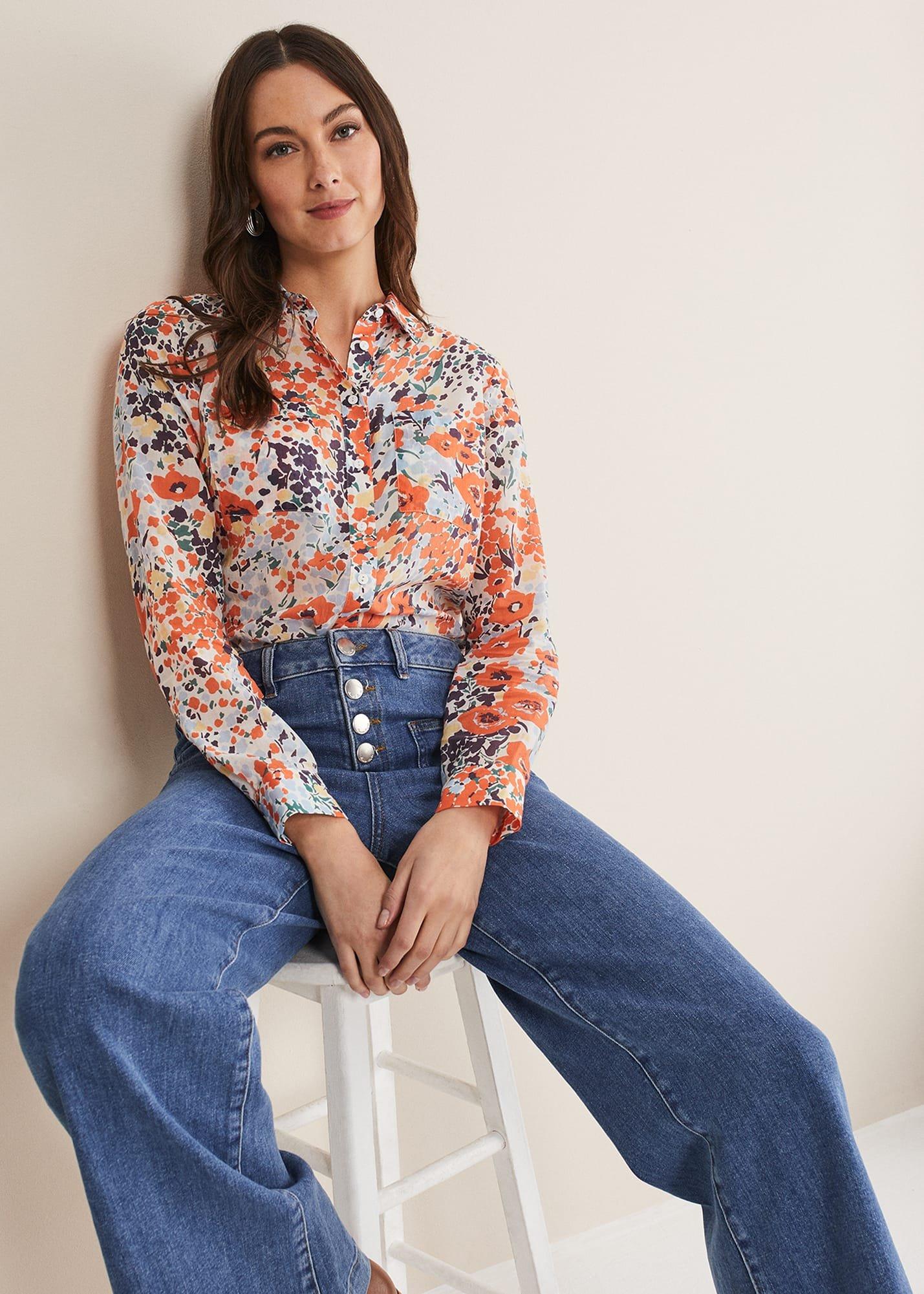Katie Cotton Floral Blouse